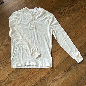 J Crew LS Artist Tee - Cream - Small